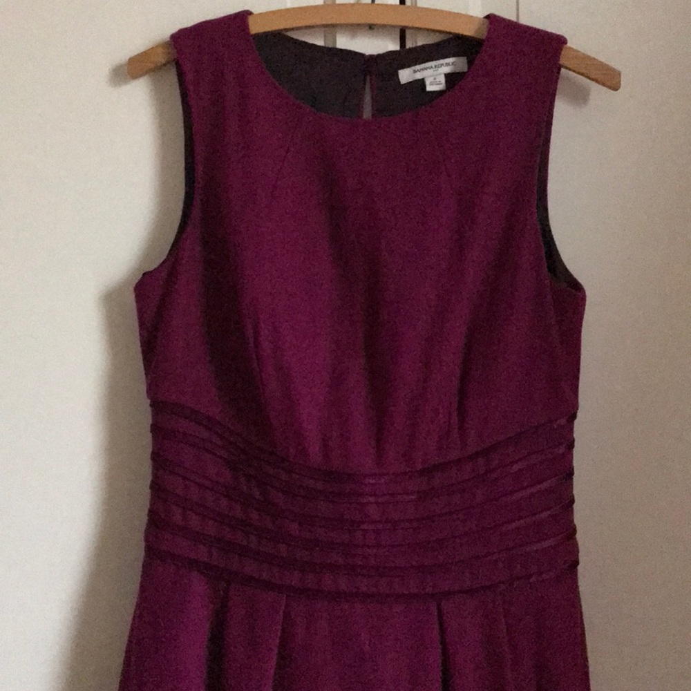 Banana republic plum a line dress. Size 4